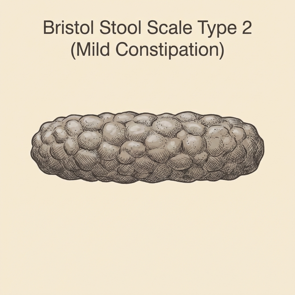 Tip 2: Sosis şeklinde ama topaklı