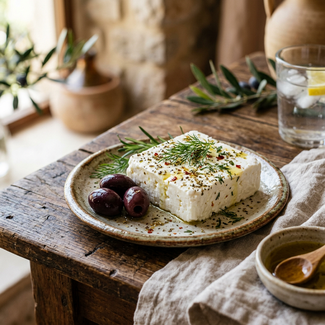 3. A Slice of Cheese & Olives