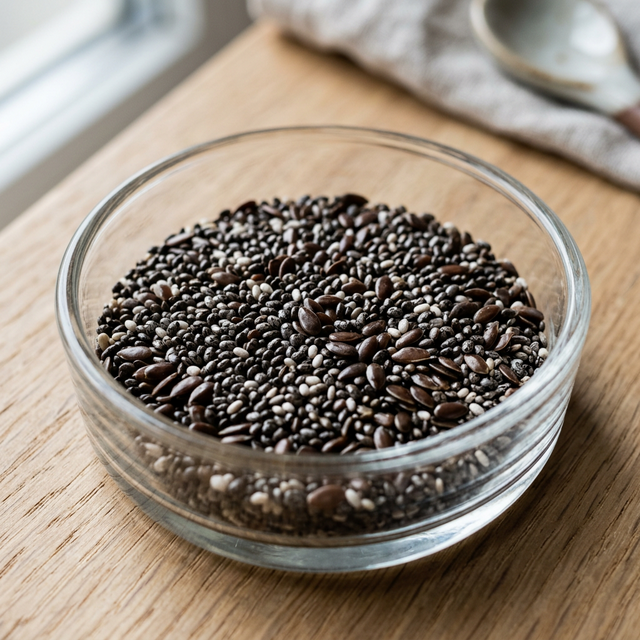 5. Flax Seeds & Chia (Omega-3 Sources)
